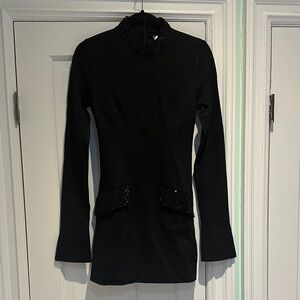 NWT Black Long Sleeve Mini Dress